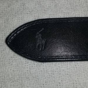 Polo Ralph Lauren black leather belt